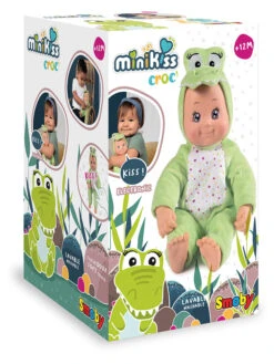 SMOBY Puppe "Minikiss Croc" - Ab 12 Monaten -Babyprodukte smoby puppe minikiss croc ab 12 monaten 1