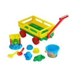 10-tlg. Sandspielzeug-Set Handwagen In Mehrfarbig