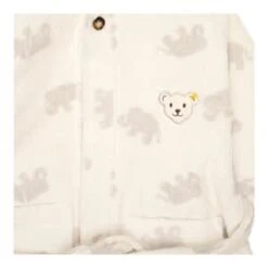 Steiff Frottee-Bademantel Mit Kapuze Elefanten In Weiß -Babyprodukte steiff frottee bademantel mit kapuze elefanten in weiss 2