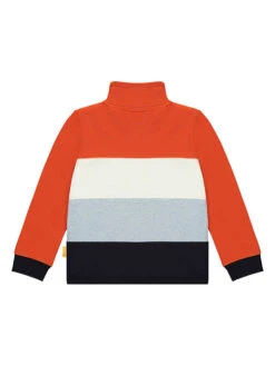 Steiff Sweatshirt In Orange/ Grau/ Weiß -Babyprodukte steiff sweatshirt in orange grau weiss 1