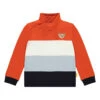 Steiff Sweatshirt In Orange/ Grau/ Weiß