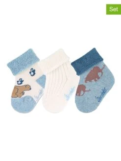 Sterntaler 3er-Set: Babysocken In Blau