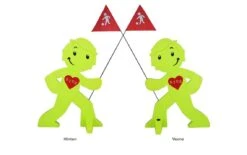 StreetBuddy Warnfigur Für Kindersicherheit In Grün, 3-er Pack -Babyprodukte streetbuddy streetbuddy warnfigur fur kindersicherheit in grun 3 er pack 3