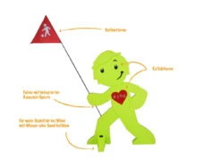 StreetBuddy Warnfigur Für Kindersicherheit In Grün Und Orange, 10-er Pack -Babyprodukte streetbuddy streetbuddy warnfigur fur kindersicherheit in grun und orange 10 er pack 2