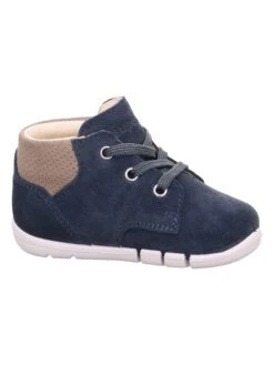 Superfit Leder-Sneakers "Flexy" In Dunkelblau/ Beige -Babyprodukte superfit leder sneakers flexy in dunkelblau beige 3