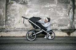 Thule Glide 2, Jogging-Buggy, Schwarz -Babyprodukte thule glide 2 jogging buggy schwarz 1