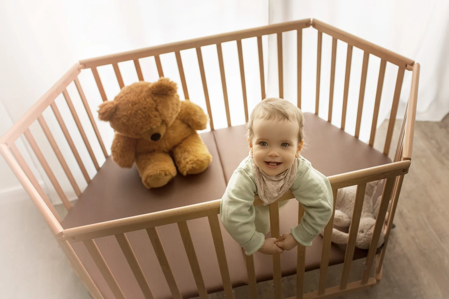 6-ECK Laufgitter "tiSsi" In Natur - Ca. 93 X 133cm 5 6-ECK Laufgitter "tiSsi" In Natur - Ca. 93 X 133cm – Bild 3