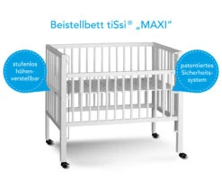 TiSsi Boxspring Anstellbett "Maxi" In Weiß - 50 X 90cm 12 TiSsi Boxspring Anstellbett "Maxi" In Weiß - 50 X 90cm -Babyprodukte tissi boxspring anstellbett maxi in weiss 50 x 90cm 3