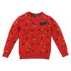 Sweatshirt In Rot/ Bunt -Babyprodukte tom du sweatshirt in rot bunt