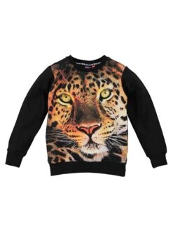 Sweatshirt In Schwarz/ Bunt