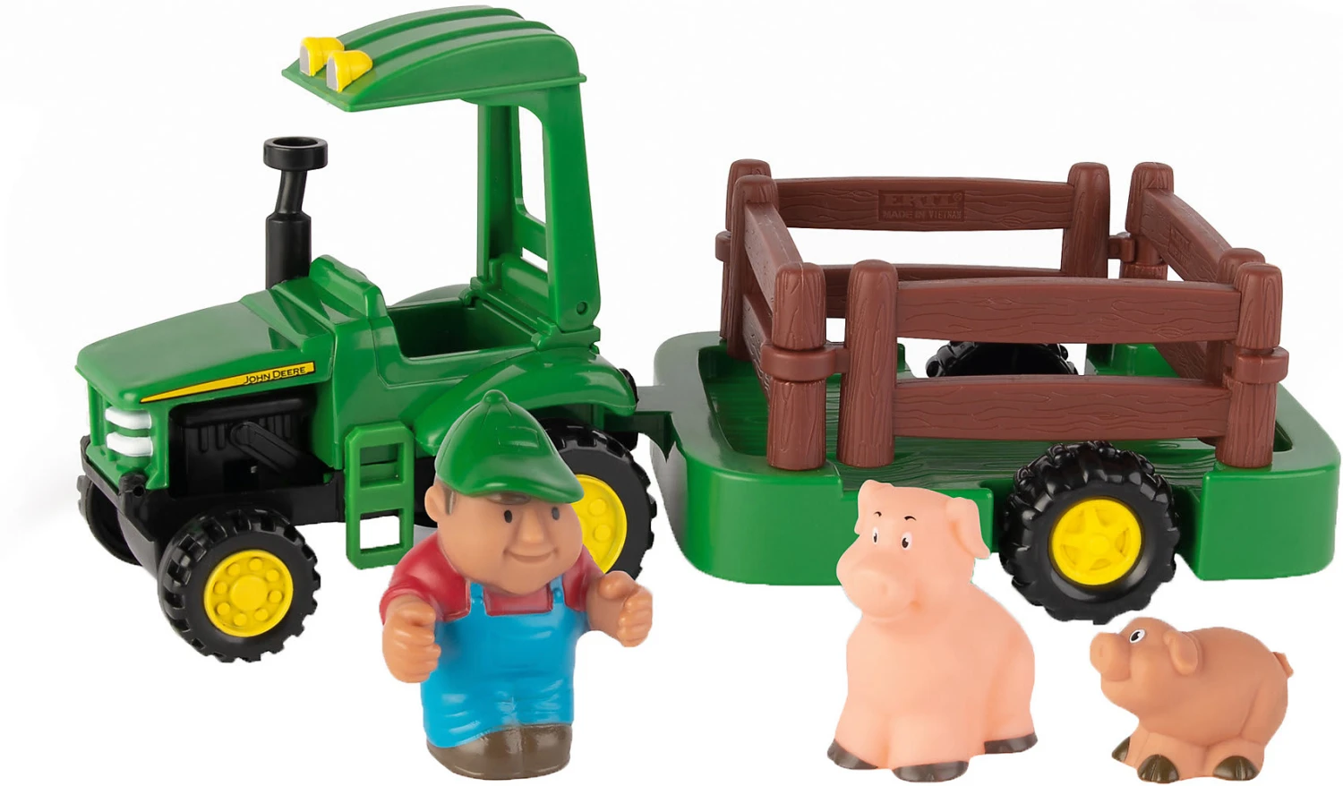 Tomy John Deere - Traktor Mit Anhänger & Tierfiguren - Spielset 3 Tomy John Deere - Traktor Mit Anhänger & Tierfiguren - Spielset