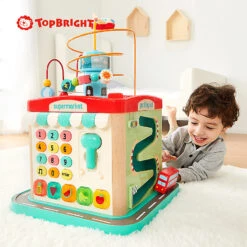 5 In 1 London Motorikwürfel Mit Sound & Licht -Babyprodukte topbright 5 in 1 london motorikwurfel mit sound and licht 5