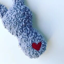 Rassel "Hase Doris Dampf" In Lila/Blau -Babyprodukte trudchens welt rassel hase doris dampf in lila blau 5