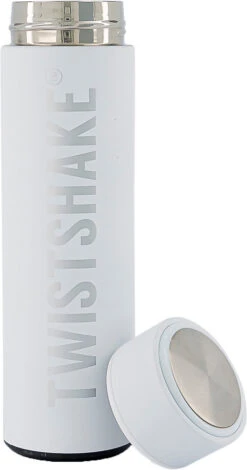 Twistshake Hot Or Cold Trinkflasche, 420 Ml, White