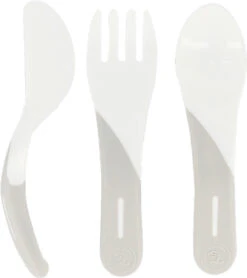 Twistshake Kinderbesteck, White, 3-tlg.