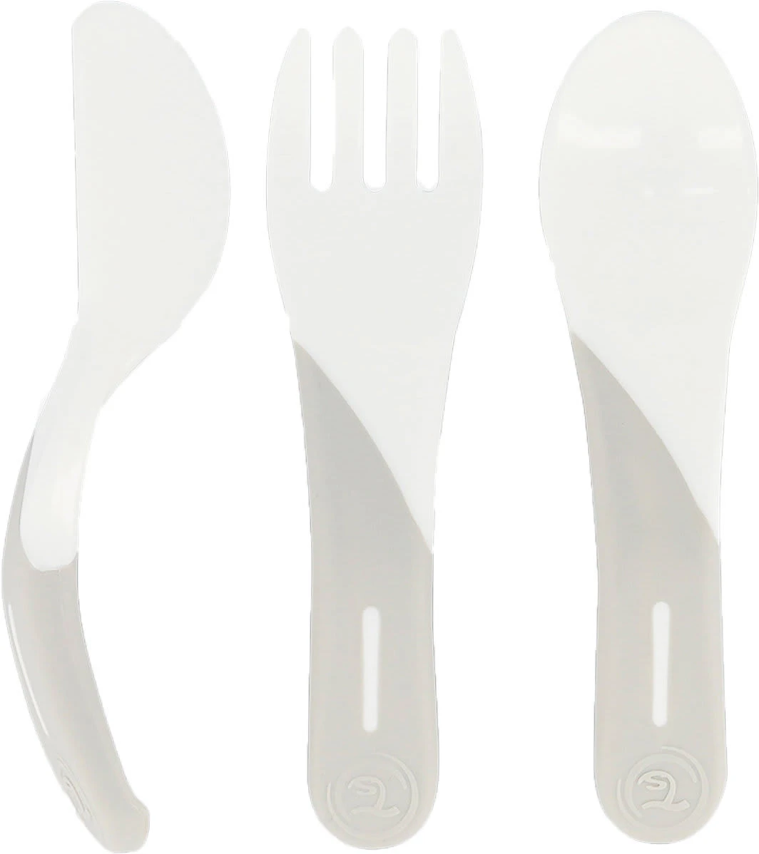Twistshake Kinderbesteck, White, 3-tlg. 3 Twistshake Kinderbesteck, White, 3-tlg.