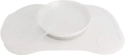 Twistshake Platzset, Click Mat + Plate, White