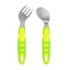 Ergonomisches Besteckset - Messer Und Löffel Gebogen Edelstahl Gelb/grün 2 Ergonomisches Besteckset - Messer Und Löffel Gebogen Edelstahl Gelb/grün -Babyprodukte vital baby ergonomisches besteckset messer und loffel gebogen edelstahl gelb grun