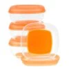 Gefrierschalen Maxi 90ml 4 Stk. Orange -Babyprodukte vital baby gefrierschalen maxi 90ml 4 stk orange