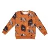 Walkiddy Sweatshirt In Orange/ Bunt