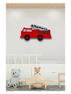 Holz-Nachtlicht "Firetruck" In Rot - (L)31 X (B)16 Cm -Babyprodukte woody kids holz nachtlicht firetruck in rot l 31 x b 16 cm 3