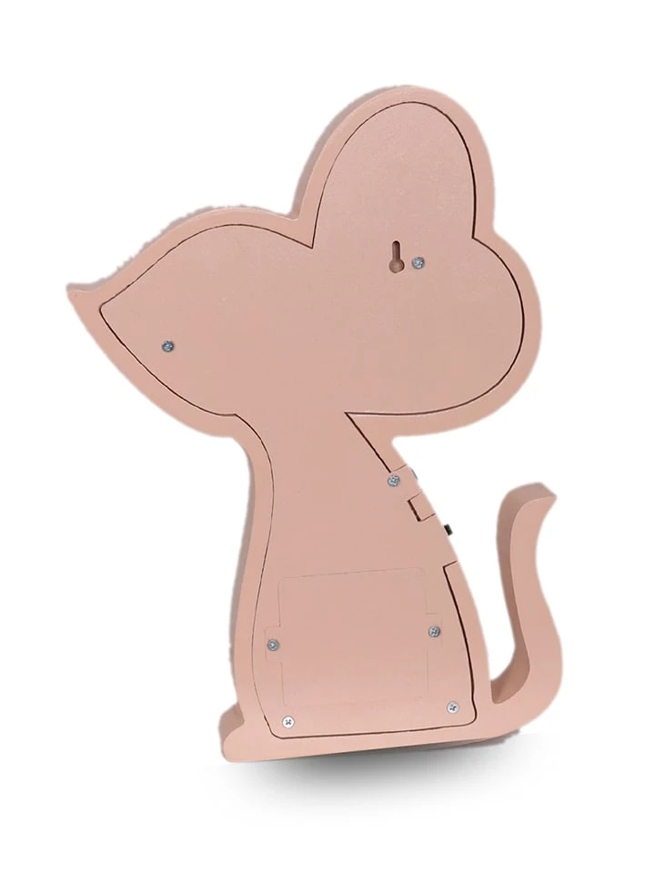 Holz-Nachtlicht "Mouse" In Rosa - (B)21 X (H)30 Cm 5 Holz-Nachtlicht "Mouse" In Rosa - (B)21 X (H)30 Cm – Bild 3