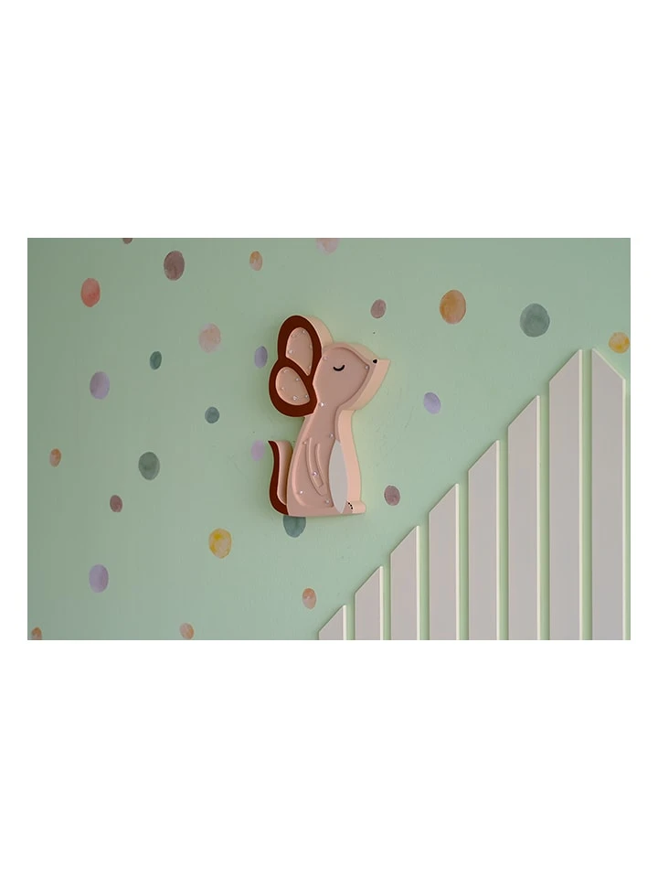 Holz-Nachtlicht "Mouse" In Rosa - (B)21 X (H)30 Cm 7 Holz-Nachtlicht "Mouse" In Rosa - (B)21 X (H)30 Cm – Bild 5