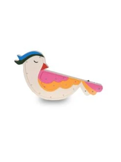 Holz-Nachtlicht "Papagay" In Weiß/ Bunt - (B)40 X (H)20 Cm