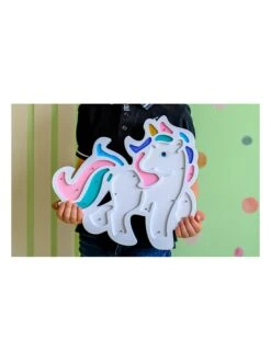 Holz-Nachtlicht "Unicorn" In Weiß - (B)35 X (H)32 Cm -Babyprodukte woody kids holz nachtlicht unicorn in weiss b 35 x h 32 cm 3