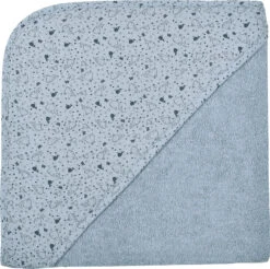 Kapuzen-Badetuch, Wal Blau, 100 X 100 Cm