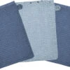 Waschhandschuh 3er Set, At Home Blau, 15 X 21 Cm -Babyprodukte worner waschhandschuh 3er set at home blau 15 x 21 cm