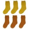 6er Pack Socken Halbplüsch In Senf/Braun -Babyprodukte yalion 6er pack socken halbplusch in senf braun