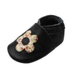 Baby Krabbelschuhe In Blume Schwarz 10 Baby Krabbelschuhe In Blume Schwarz -Babyprodukte yalion baby krabbelschuhe in blume schwarz 2