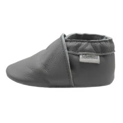 Baby Krabbelschuhe In Einfarbig Grau -Babyprodukte yalion baby krabbelschuhe in einfarbig grau 3