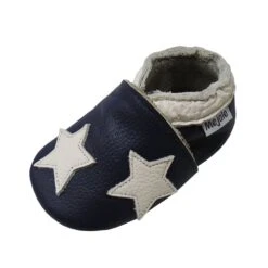 Baby Krabbelschuhe In Sterne Dunkelblau -Babyprodukte yalion baby krabbelschuhe in sterne dunkelblau 2