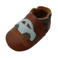 Leder-Krabbelschuhe "Auto" In Braun 10 Leder-Krabbelschuhe "Auto" In Braun -Babyprodukte yalion leder krabbelschuhe auto in braun 2