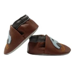 Leder-Krabbelschuhe "Auto" In Braun 12 Leder-Krabbelschuhe "Auto" In Braun -Babyprodukte yalion leder krabbelschuhe auto in braun 4