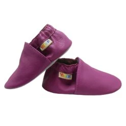 Leder-Krabbelschuhe In Dunkel Flieder -Babyprodukte yalion leder krabbelschuhe in dunkel flieder 4