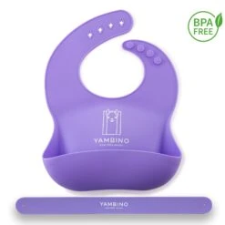 1er Set: Babylätzchen Mit Haltegurt In Lila